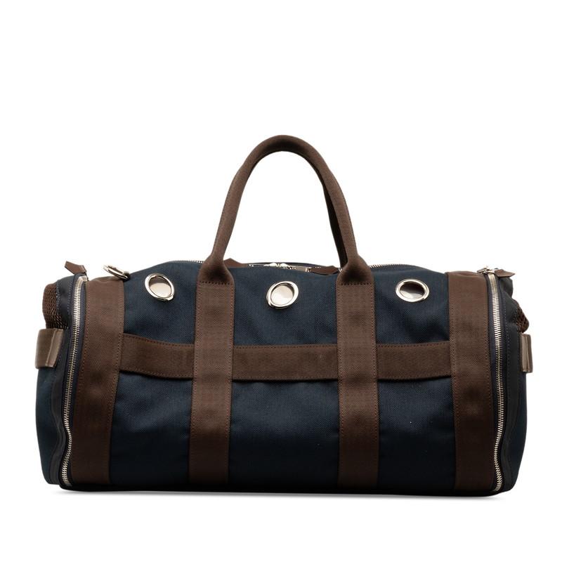 HERMES エルメス 犬用 ペットキャリーバッグ ネイビー ブラウン HERMES エルメス 犬用 ペットキャリーバッグ ネイビー ブラウン