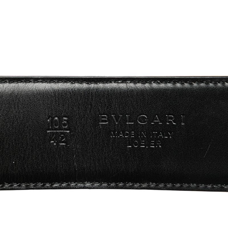 BVLGARI ビー・ゼロワン　ベルト メンズ 105/42 BVLGARI（ブルガリ） ビー ゼロワン ベルト サイズ：105/42 ブラック