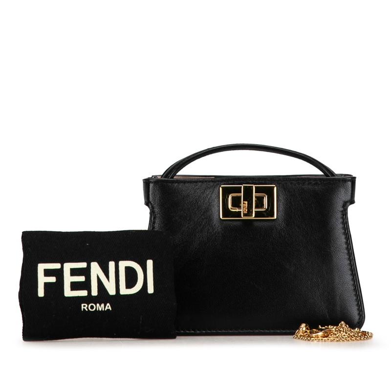 FENDI フェンディ ナノ ピーカブー チェーン ミニショルダー FENDI フェンディ ナノ ピーカブー チェーン ミニショルダー