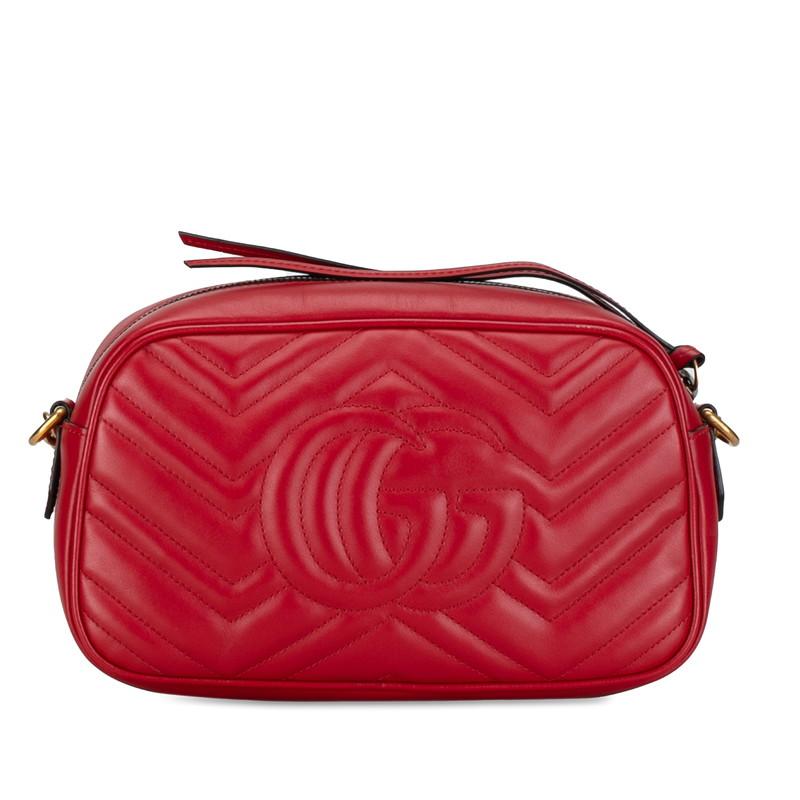 GUCCI（グッチ） GGマーモント キルティング 斜め掛け チェーン