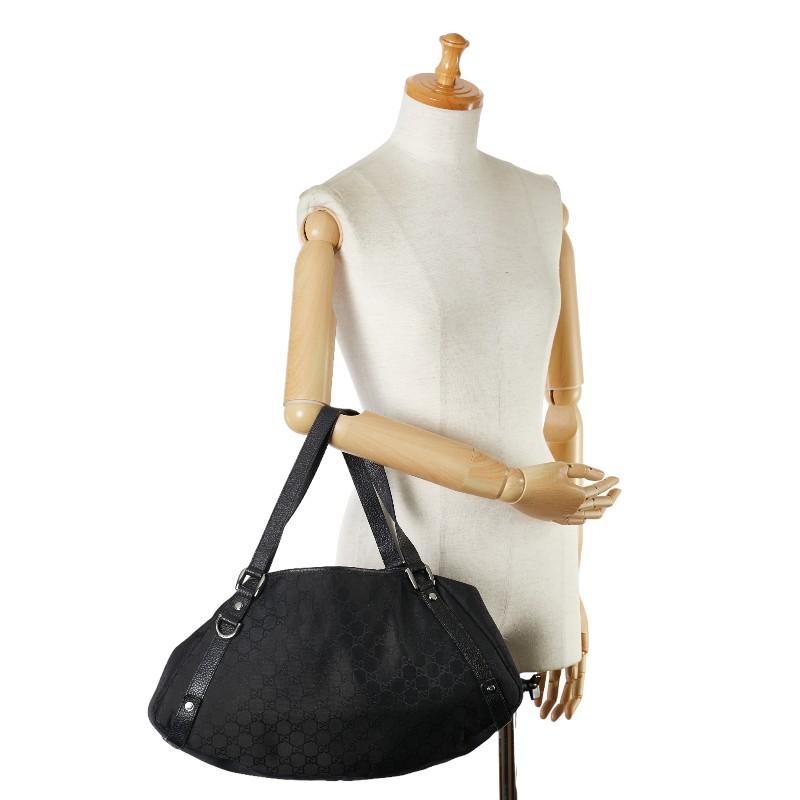GUCCI グッチ GG柄 アビー トートバッグ ハンド キャンバス レザー GUCCI グッチ GGキャンバス アビー ハンドバッグ トートバッグ