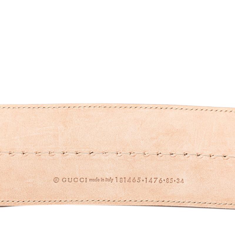 GUCCI（グッチ） グッチシマ ベルト サイズ：85/34 181465 ホワイト