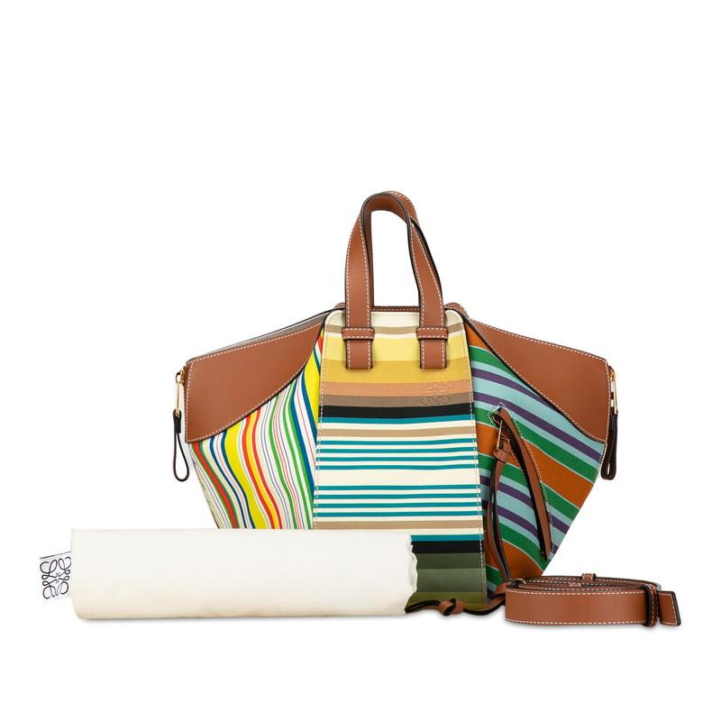 LOEWE ロエベ ハンモック スモール ストライプ ハンドバッグ LOEWE ロエベ ハンモック スモール ストライプ ハンドバッグ