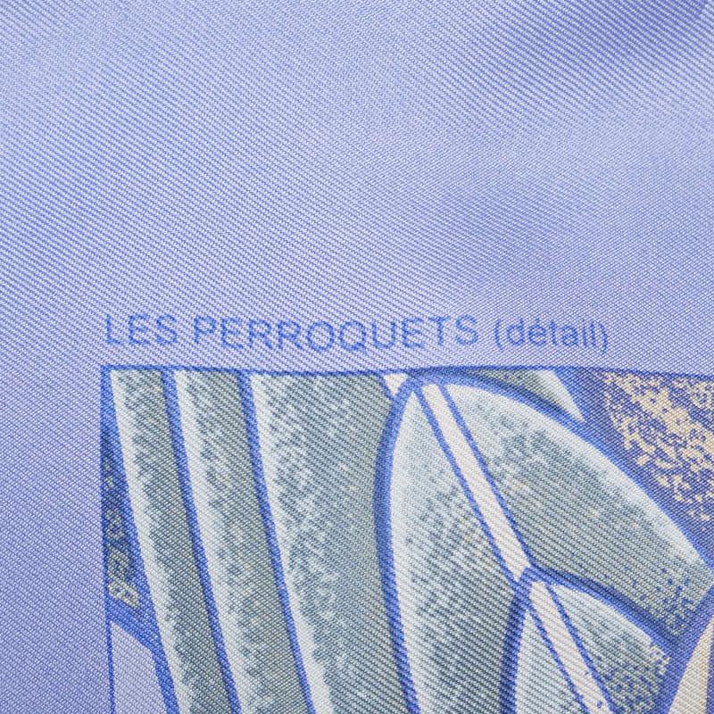 HERMES エルメス カレ90 Les Perroquets detail オウム スカーフ  