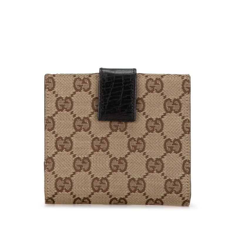 GUCCI（グッチ） GGキャンバス ホースビット シェリーライン 二つ折り
