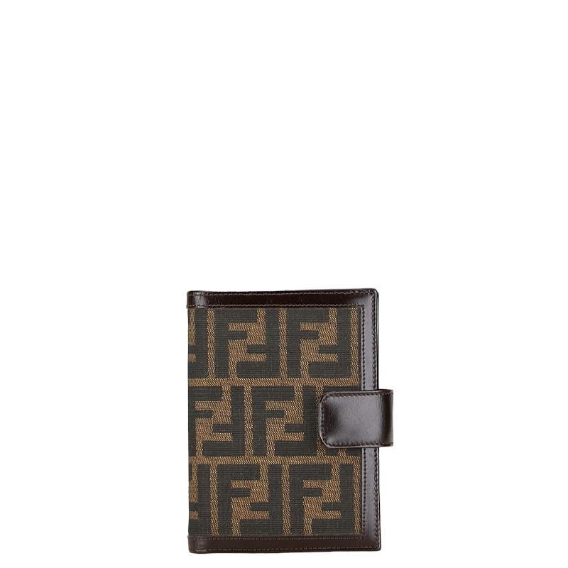 FENDI（フェンディ） ズッカ アジェンダPM 手帳 ブラウン キャンバス 