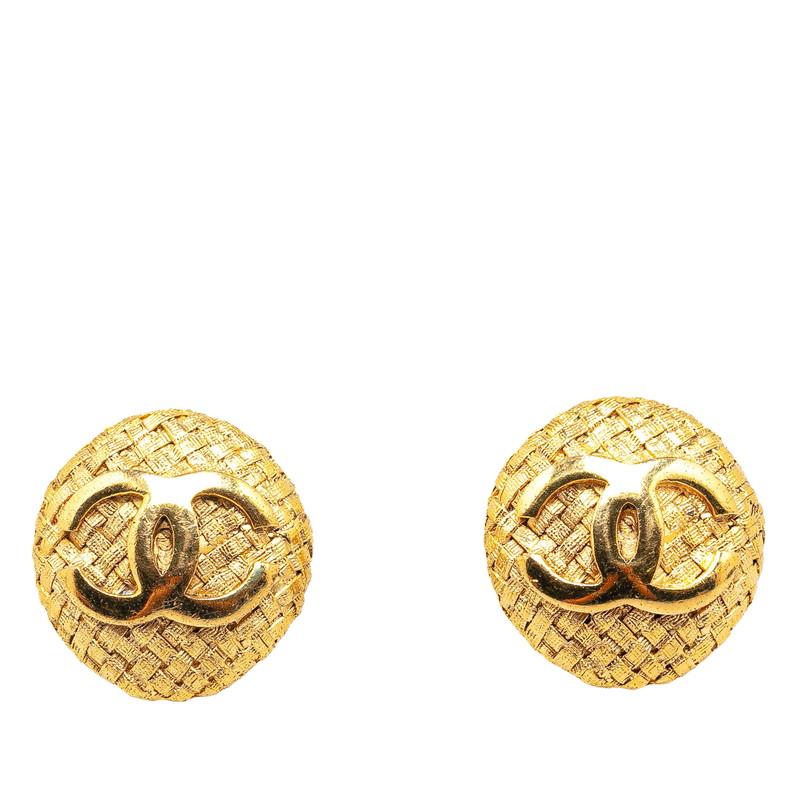 CHANEL（シャネル） ヴィンテージ ココマーク 編み込み イヤリング