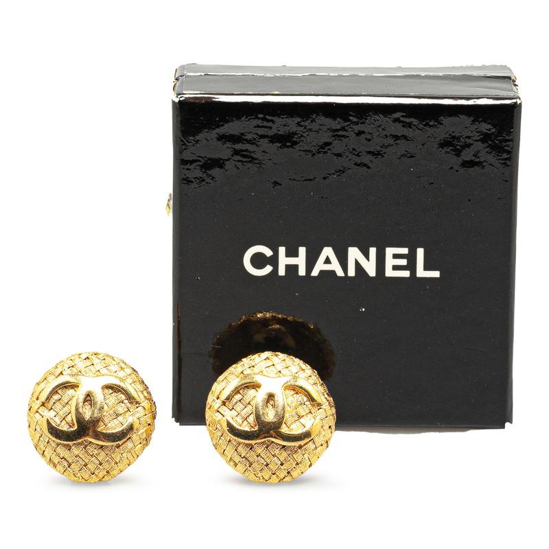 CHANEL（シャネル） ヴィンテージ ココマーク 編み込み イヤリング