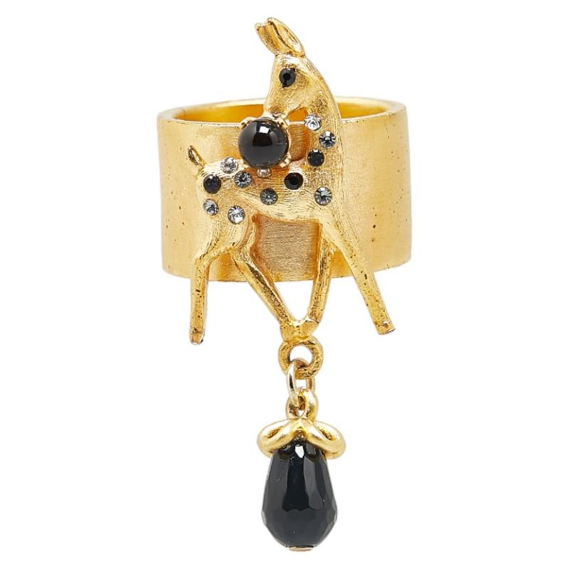 CHANEL シャネル ラインストーン シカ 鹿 バンビ モチーフ CHANEL シャネル ラインストーン シカ 鹿 バンビ モチーフ