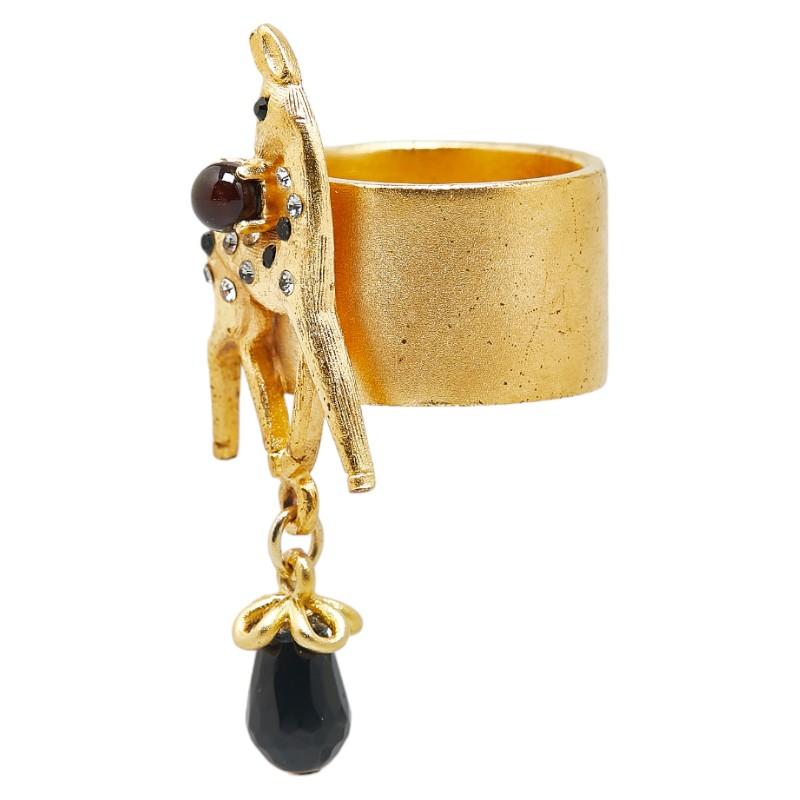 CHANEL シャネル ラインストーン シカ 鹿 バンビ モチーフ CHANEL シャネル ラインストーン シカ 鹿 バンビ モチーフ