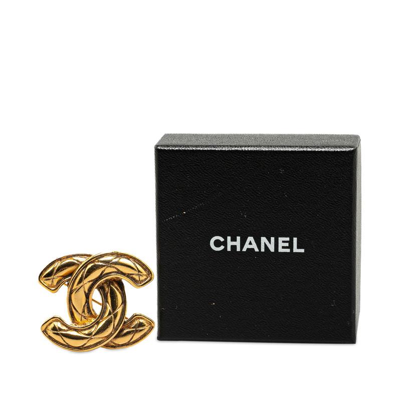 CHANEL（シャネル） ココマーク マトラッセ ブローチ ゴールド メッキ