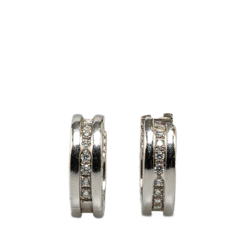 BVLGARI ブルガリ ビーゼロワン ピアス OR855540 K18WG ホワイト BVLGARI ブルガリ ビーゼロワン ピアス OR855540 K18WG ホワイト