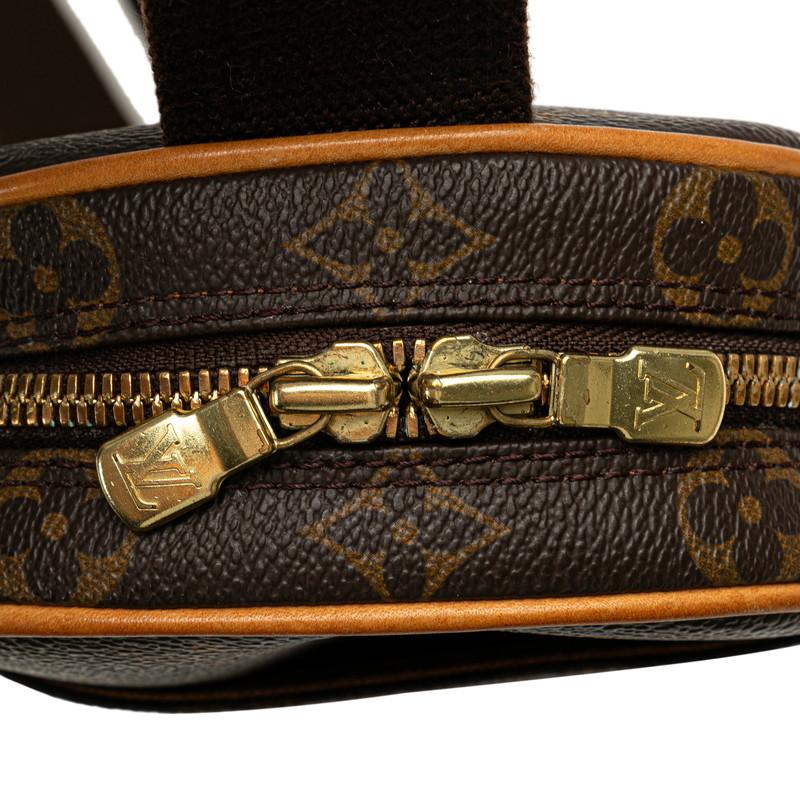 店舗購入　美品　ルイヴィトン　ポシェットガンジュ　モノグラム　ボディバッグ ルイ・ヴィトン LOUIS VUITTON ポシェット・ガンジュ M51870 ブラウン