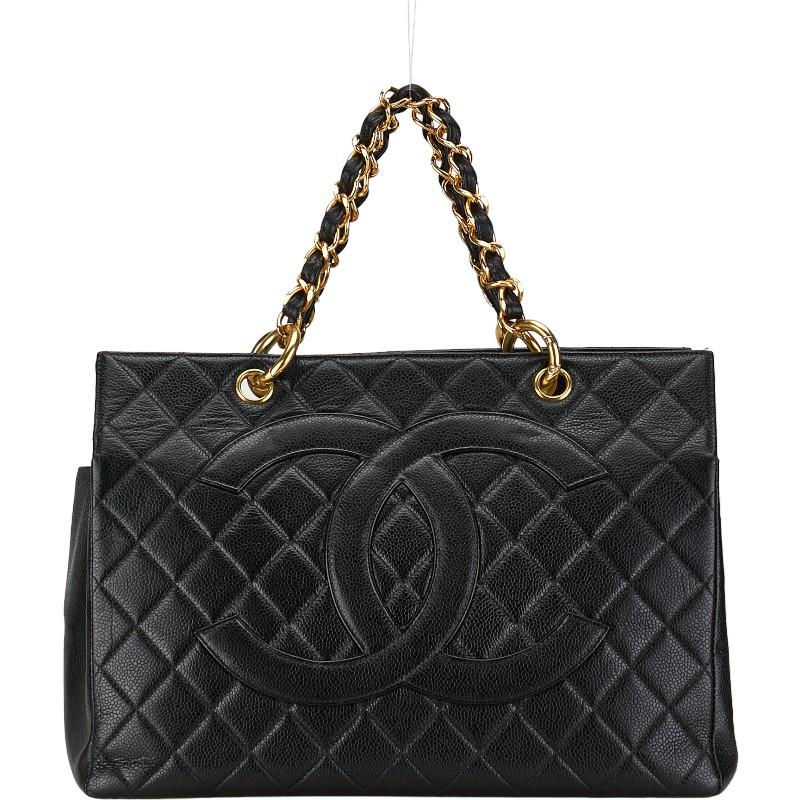 CHANEL シャネル マトラッセ ココマーク ハンドバッグ ブラック CHANEL シャネル マトラッセ ココマーク ハンドバッグ ブラック