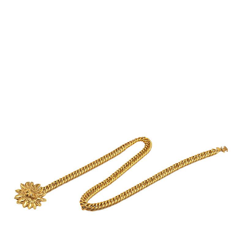 シャネル ヴィンテージ ココマーク ライオン サン 太陽 モチーフ ベルト ゴールド メッキ レディース CHANEL 【中古】 CHANEL（シャネル） ヴィンテージ ココマーク ライオン サン 太陽