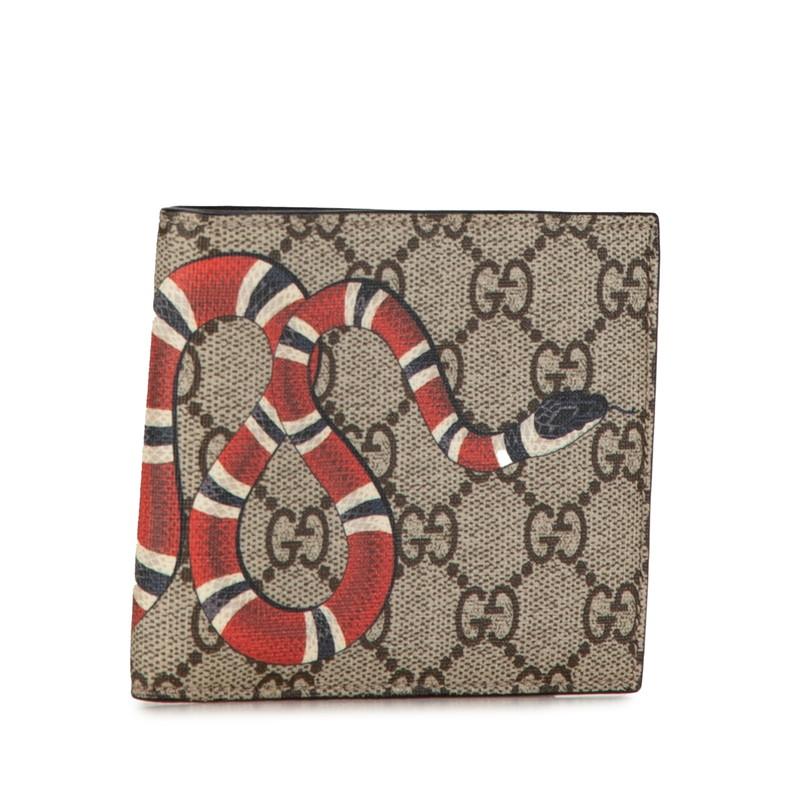 GUCCI グッチ GGスプリーム キングスネーク 二つ折り財布 451266  