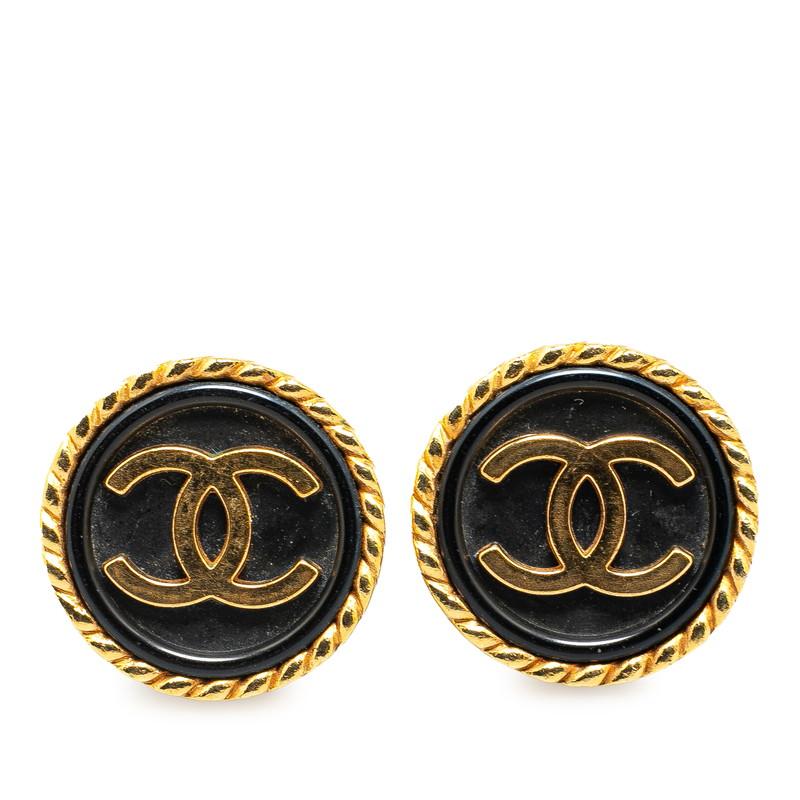 CHANEL シャネル ヴィンテージ ココマーク ラウンド イヤリング 