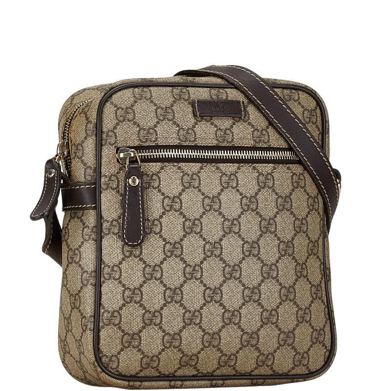 GUCCI グッチ GGスプリーム ショルダーバッグ 233268 カーキ ベージュ 