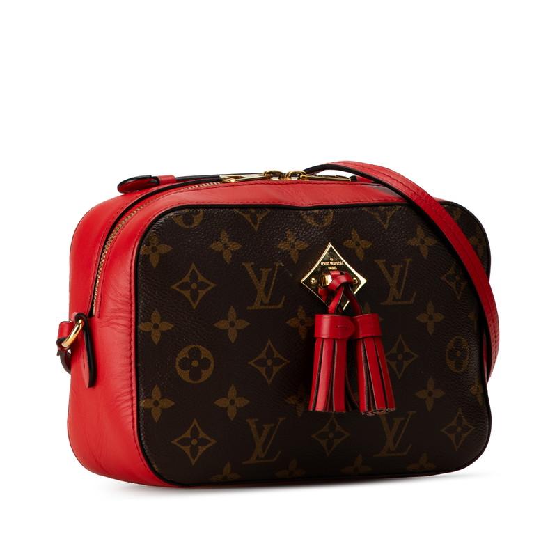 美品 ルイヴィトン M43556モノグラムサントンジュ コクリコ PVC×レザー LOUIS VUITTON ルイ ヴィトン モノグラム サントンジュ コクリコ
