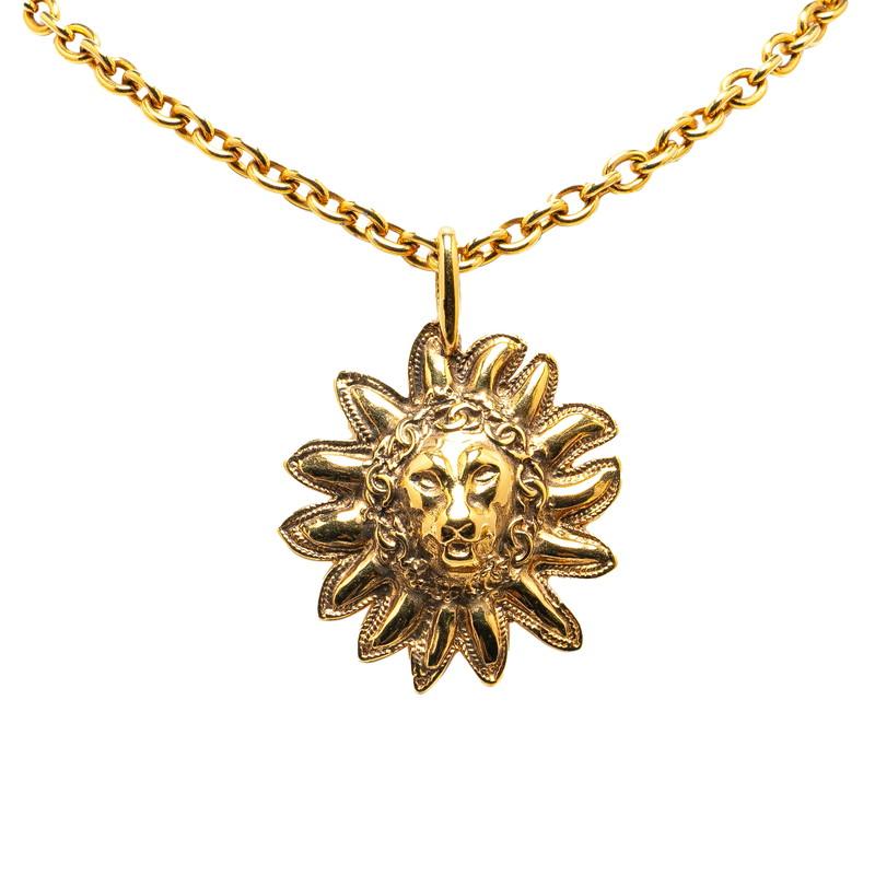 CHANEL（シャネル） ライオン サン 太陽 モチーフ チェーン ネックレス