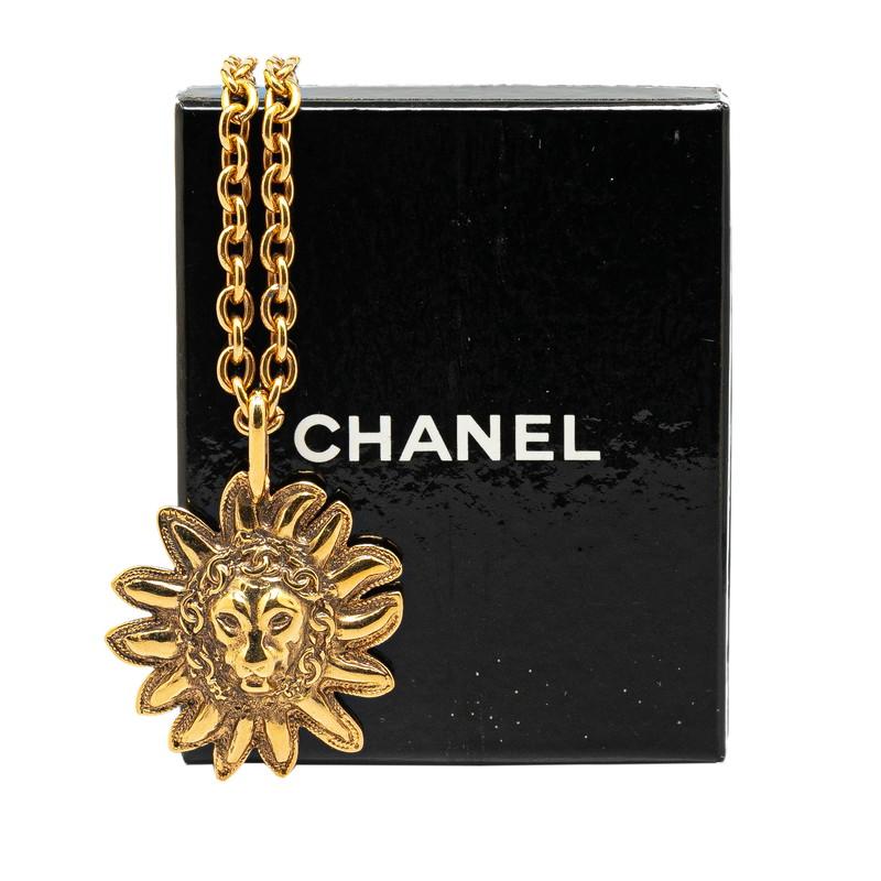 CHANEL（シャネル） ライオン サン 太陽 モチーフ チェーン ネックレス