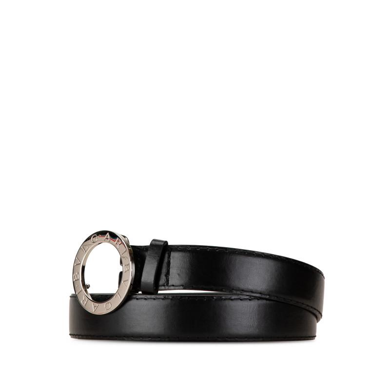 BVLGARI ブルガリ ビーゼロワン ベルト ブラック レザー メンズ BVLGARI ブルガリ ビーゼロワン ベルト ブラック レザー メンズ