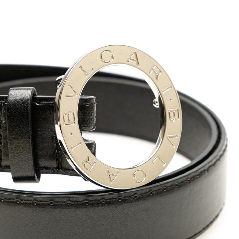 BVLGARI ブルガリ ビーゼロワン ベルト ブラック レザー メンズ BVLGARI ブルガリ ビーゼロワン ベルト ブラック レザー メンズ