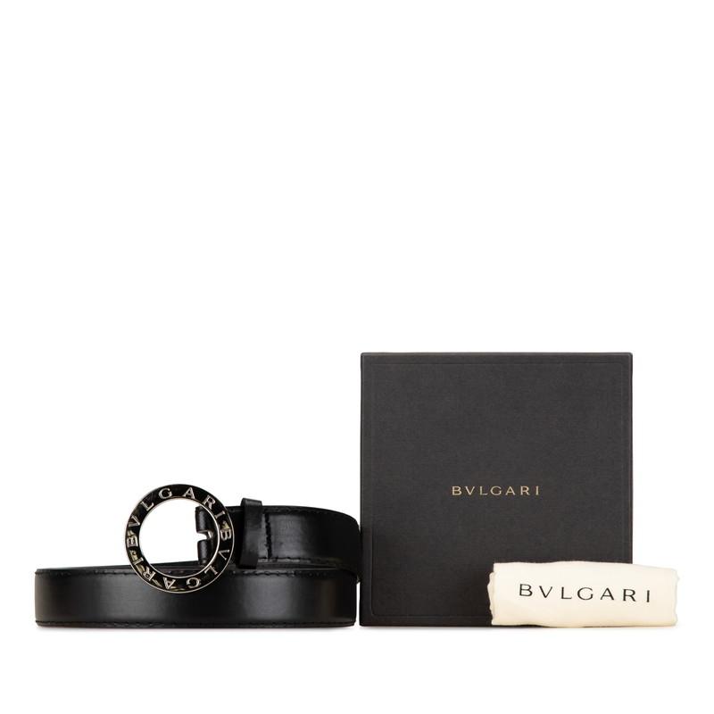 BVLGARI ブルガリ ビーゼロワン ベルト ブラック レザー メンズ BVLGARI ブルガリ ビーゼロワン ベルト ブラック レザー メンズ