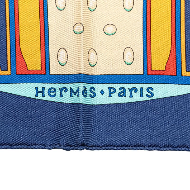 HERMES エルメス カレ90 Paridaiza パラダイス スカーフ ブルー HERMES エルメス カレ90 Paridaiza パラダイス スカーフ ブルー