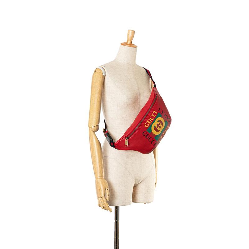 GUCCI（グッチ） ロゴプリント ウエストバッグ ボディバッグ 530412