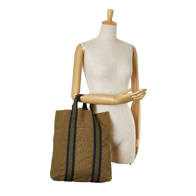 HERMES（エルメス） フールトゥ カバス トートバッグ カーキ ネイビー