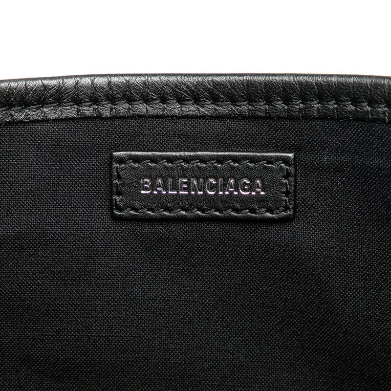 BALENCIAGA（バレンシアガ） ネイビーカバスS レオパード 