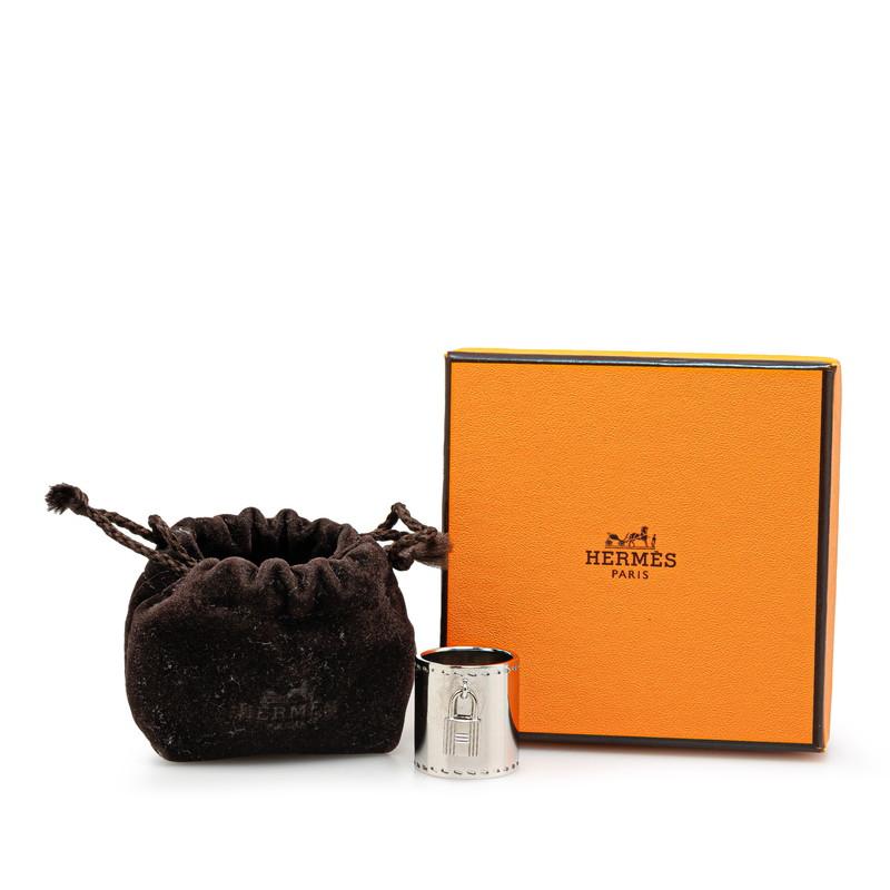 エルメス カデナ スカーフリング シルバー メタル レディース HERMES  