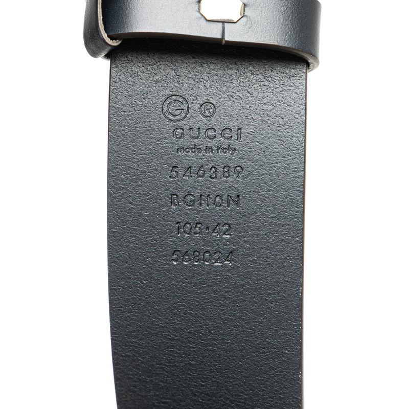 GUCCI（グッチ） インターロッキングG ベルト 105/42 546389 ブラック