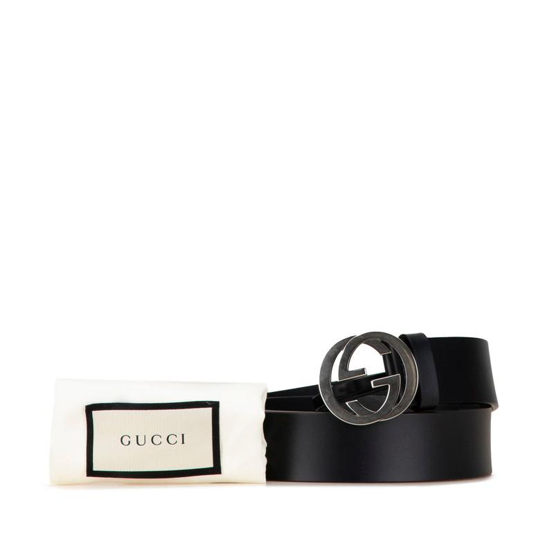 GUCCI（グッチ） インターロッキングG ベルト 105/42 546389 ブラック