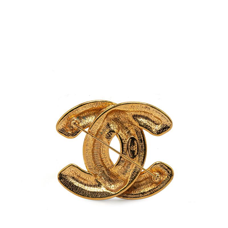 CHANEL シャネル マトラッセ ヴィンテージ ココマーク ブローチ 