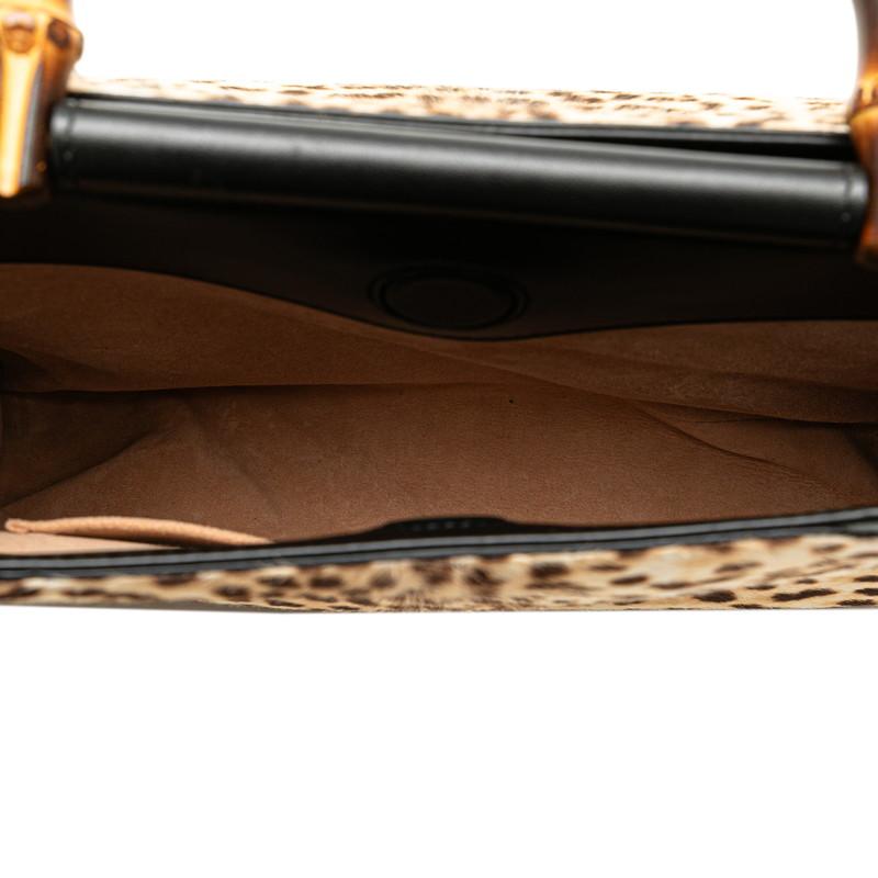 GUCCI（グッチ） ニムフェア バンブー レオパード ハンドバッグ
