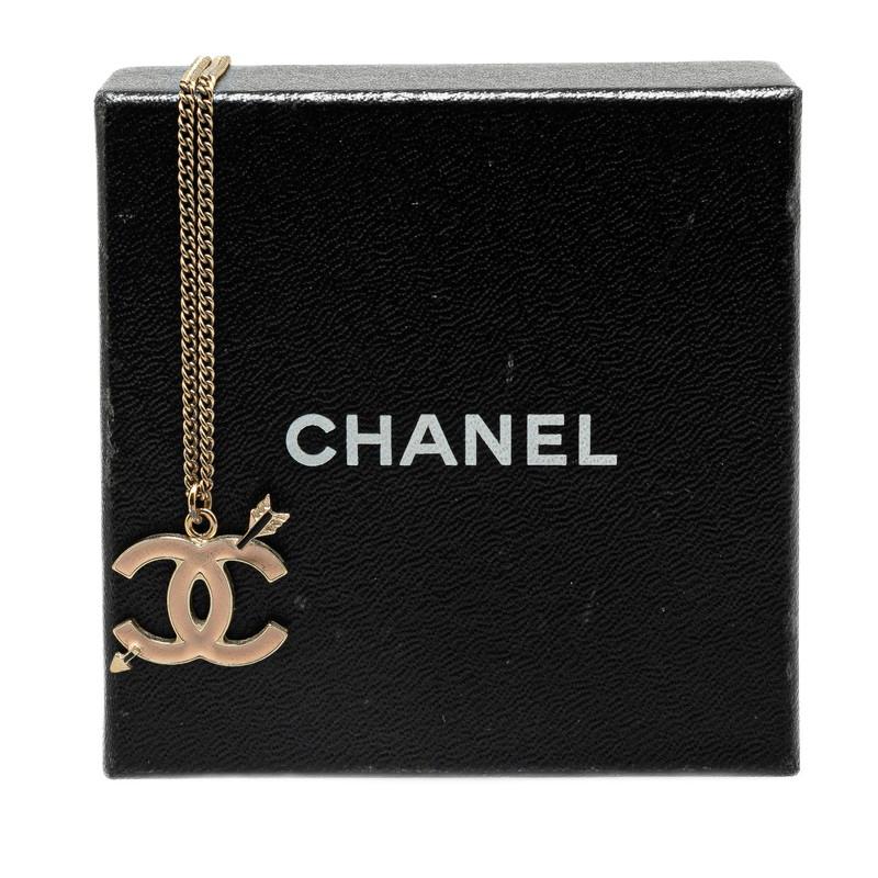 CHANEL シャネル ココマーク アロー 矢 モチーフ ネックレス ゴールド  