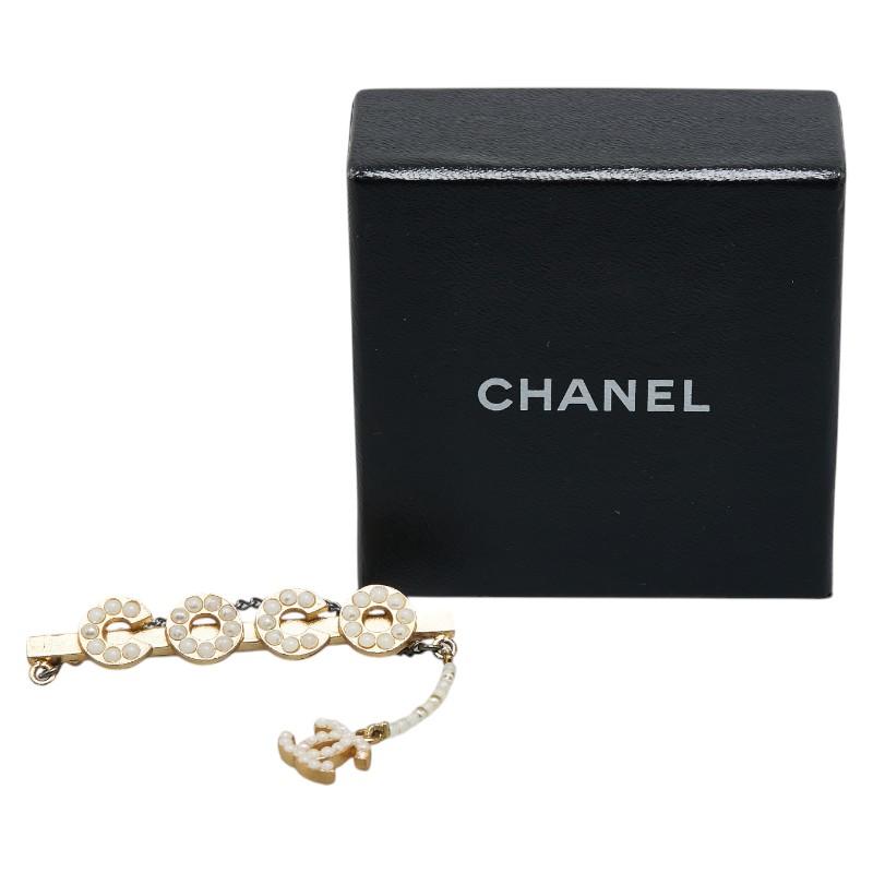 CHANEL シャネル ココマーク COCO チェーン ブローチ メッキ CHANEL シャネル ココマーク COCO チェーン ブローチ メッキ