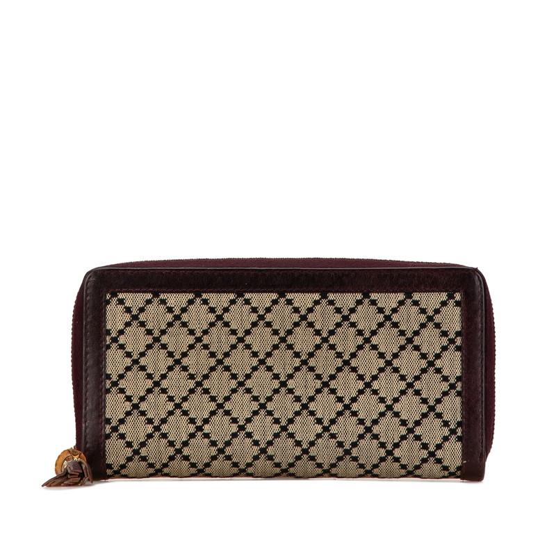 GUCCI グッチ バンブー タッセル 長財布 224253 ブラウン ベージュ 