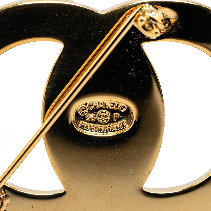 CHANEL シャネル ココマーク ターンロック ブローチ ゴールド メッキ 