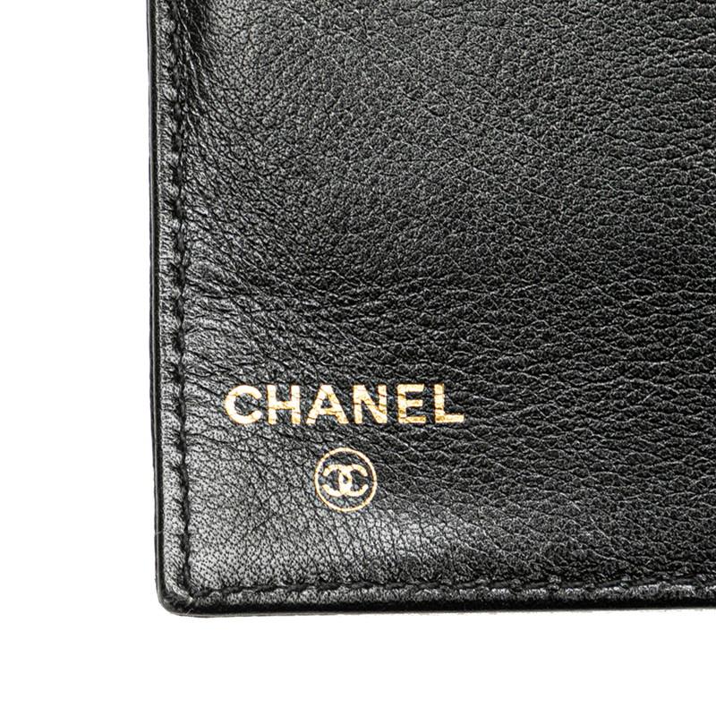 CHANEL（シャネル） ココマーク がま口 長財布 ブラック キャビア