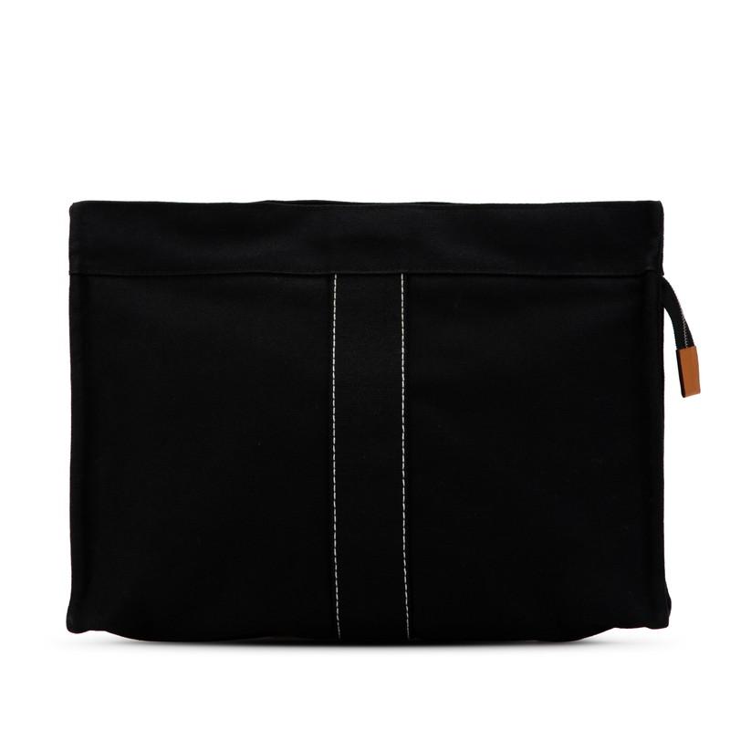【美品】HERMES エルメス ドーヴィル クラッチバッグ セカンドバック 黒 HERMES（エルメス） ドーヴィル クラッチバッグ セカンドバッグ
