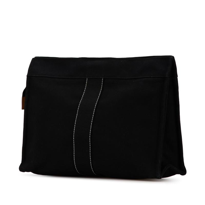 【美品】HERMES エルメス ドーヴィル クラッチバッグ セカンドバック 黒 HERMES（エルメス） ドーヴィル クラッチバッグ セカンドバッグ