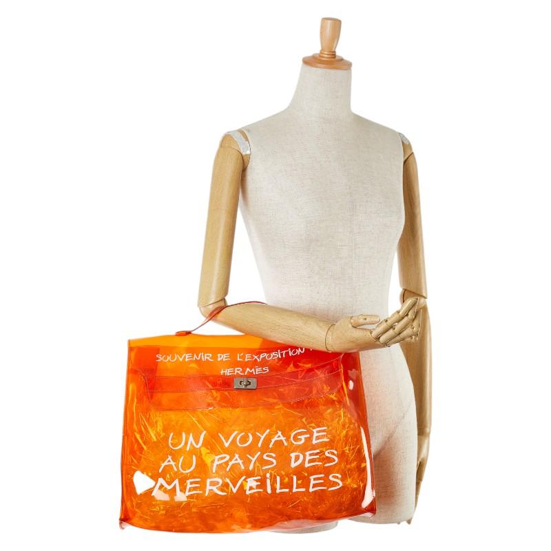 HERMES 1998年展示会記念バッグ オレンジ ケリー 新品未使用品！激安！ HERMES（エルメス） 1998 ビニールケリー ハンドバッグ オレンジ