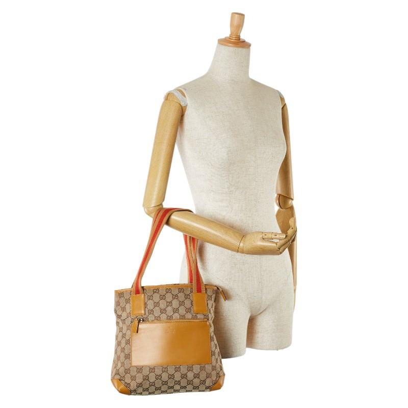 GUCCI（グッチ） GGキャンバス シェリーライン ハンドバッグ トート