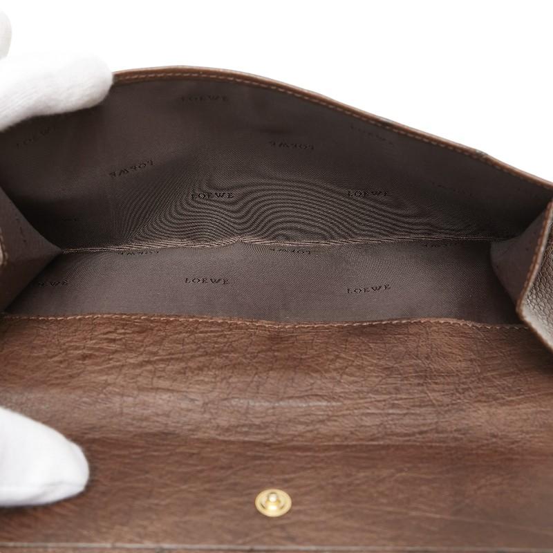 LOEWE ロエベ 長財布 ブラウン オーストリッチ レディース LOEWE ロエベ 長財布 ブラウン オーストリッチ レディース