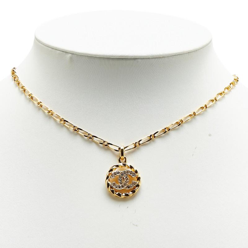 CHANEL シャネル ココマーク 風車モチーフ ネックレス ゴールド