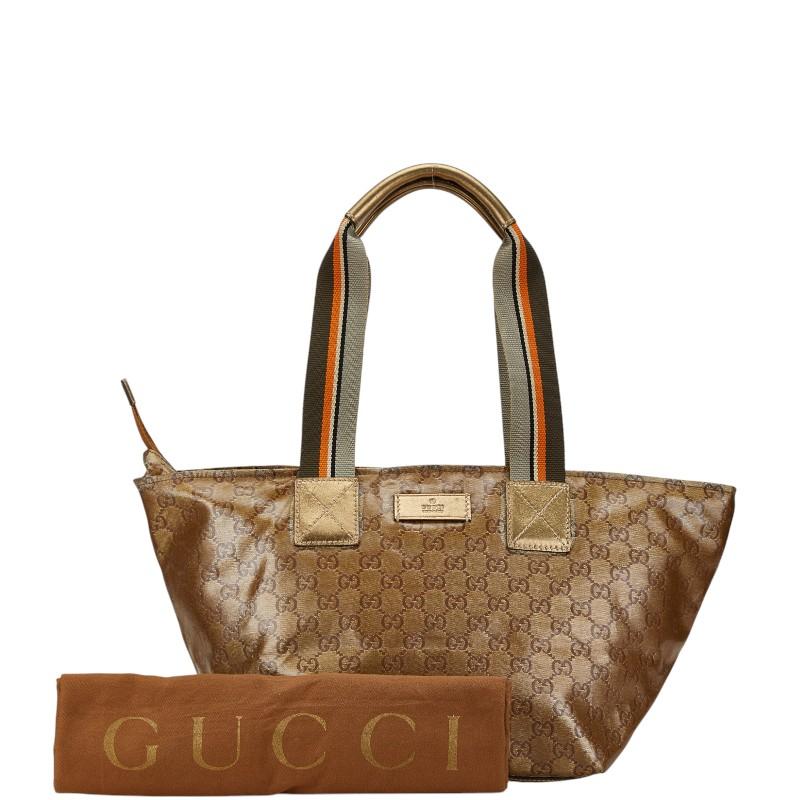 GUCCI GG クリスタル トートバッグ シェリーライン ゴールド GUCCI（グッチ） GGクリスタル シェリーライン ハンドバッグ トート