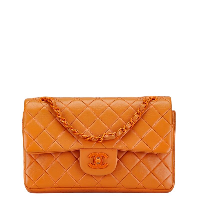 『シャネル』美品‼️ラムスキン　マトラッセ　ダブルフラップ　チェーンショルダー CHANEL シャネル マトラッセ ダブルフラップ チェーン ショルダー